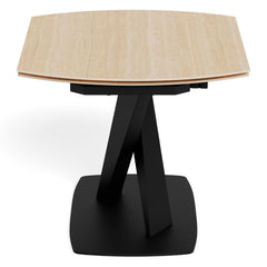 Morelle Oval Extending Dining Table in Sand Ceramic 120–180cm