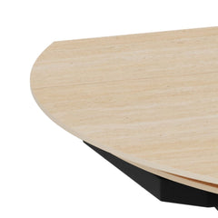 Morelle Oval Extending Dining Table in Sand Ceramic 120–180cm
