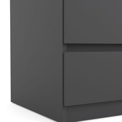 Naia Chest of 3 Drawers in Black Matt - UK - Furniture One Shop