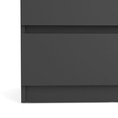 Naia Chest of 5 Drawers in Black Matt - UK - Furniture One Shop