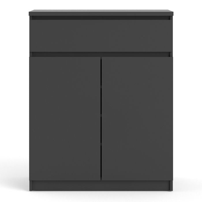 Naia Sideboard - 1 Drawer 2 Doors in Black Matt - UK