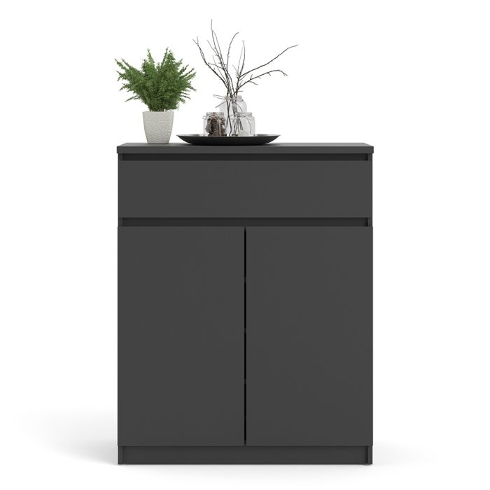 Naia Sideboard - 1 Drawer 2 Doors in Black Matt - UK