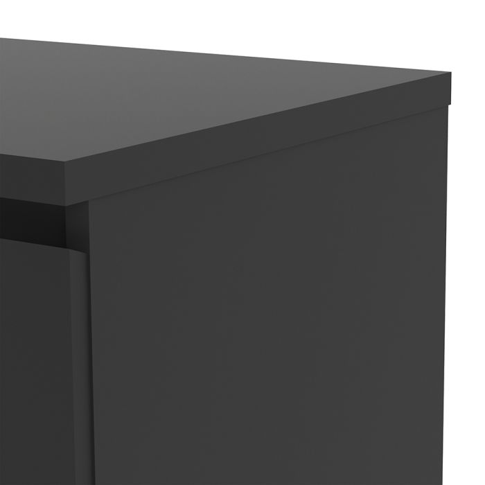 Naia Sideboard - 1 Drawer 2 Doors in Black Matt - UK