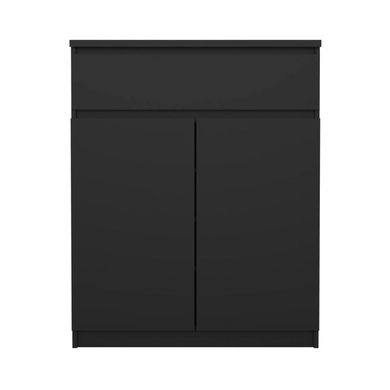 Naia Sideboard with 1 Drawer 2 Doors in Black Matt - UK - Furniture One Shop