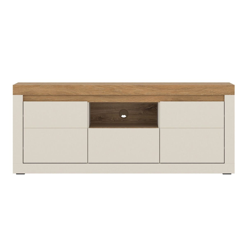 Naxxar Wooden TV Stand 2 Doors 1 Drawer in Cashmere