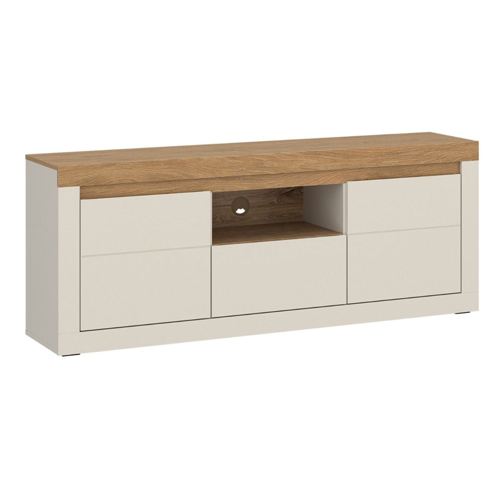 Naxxar Wooden TV Stand 2 Doors 1 Drawer in Cashmere