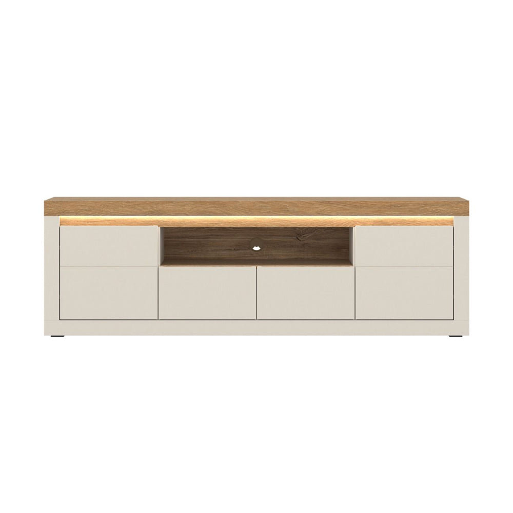 Naxxar Wooden TV Stand 2 Doors 2 Drawers in Cashmere