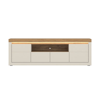 Naxxar Wooden TV Stand 2 Doors 2 Drawers in Cashmere