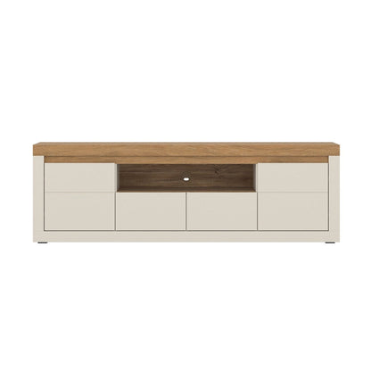 Naxxar Wooden TV Stand 2 Doors 2 Drawers in Cashmere
