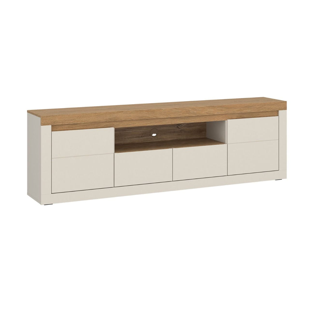 Naxxar Wooden TV Stand 2 Doors 2 Drawers in Cashmere