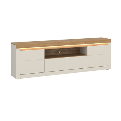 Naxxar Wooden TV Stand 2 Doors 2 Drawers in Cashmere