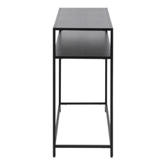 Newcastle Console Table with Open Shelf in Matt Black - Furniture One Shop