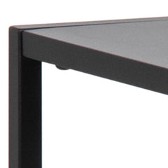 Newcastle Console Table with Open Shelf in Matt Black - Furniture One Shop