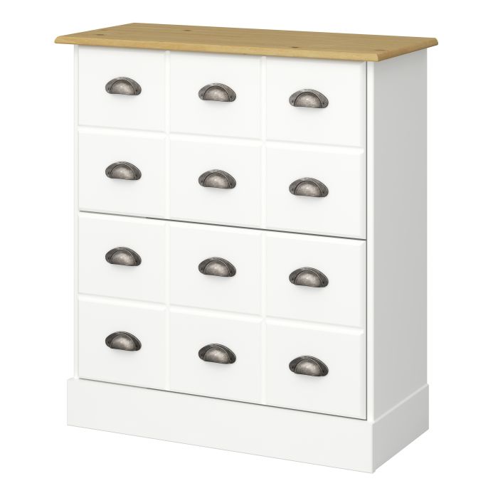 Nola Shoe Cabinet White & Pine - UK