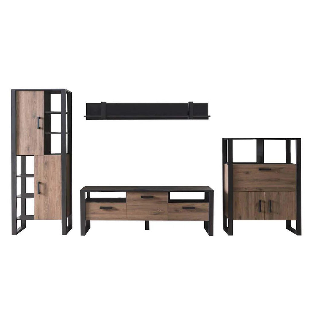 Nordi VC Living Room Set in Okapi Walnut