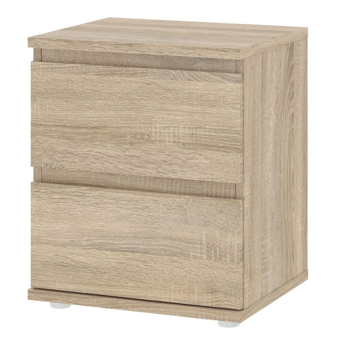 Nova Bedside 2 Drawer in Oak - UK