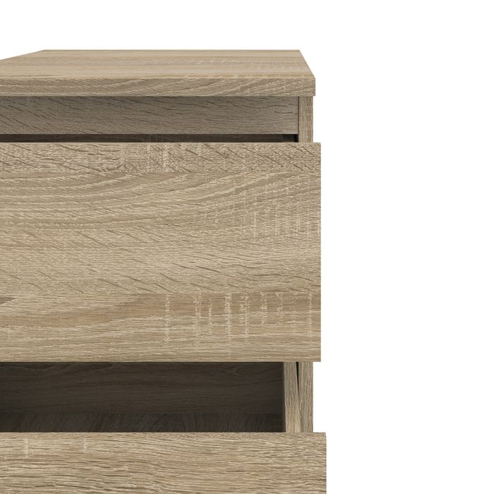 Nova Bedside 2 Drawer in Oak - UK