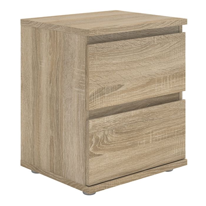 Nova Bedside 2 Drawer in Oak - UK