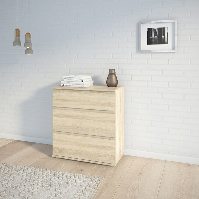 Nova Chest of 3 Drawers in Oak - UK