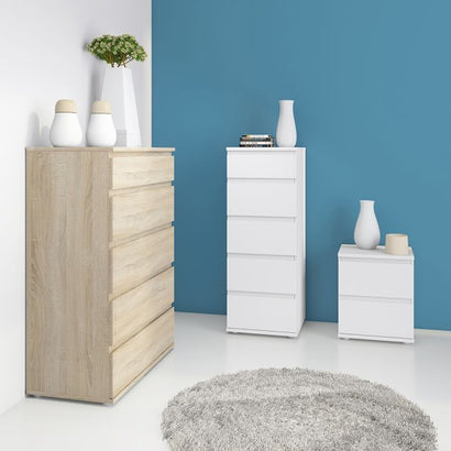 Nova Chest of 5 Drawers in Oak - UK - Furniture One Shop