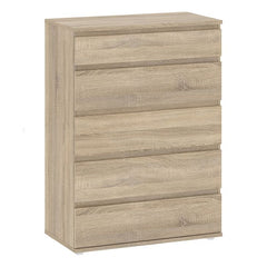 Nova Chest of 5 Drawers in Oak - UK - Furniture One Shop