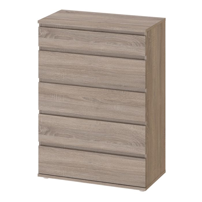 Nova Chest of 5 Drawers in Truffle Oak - UK