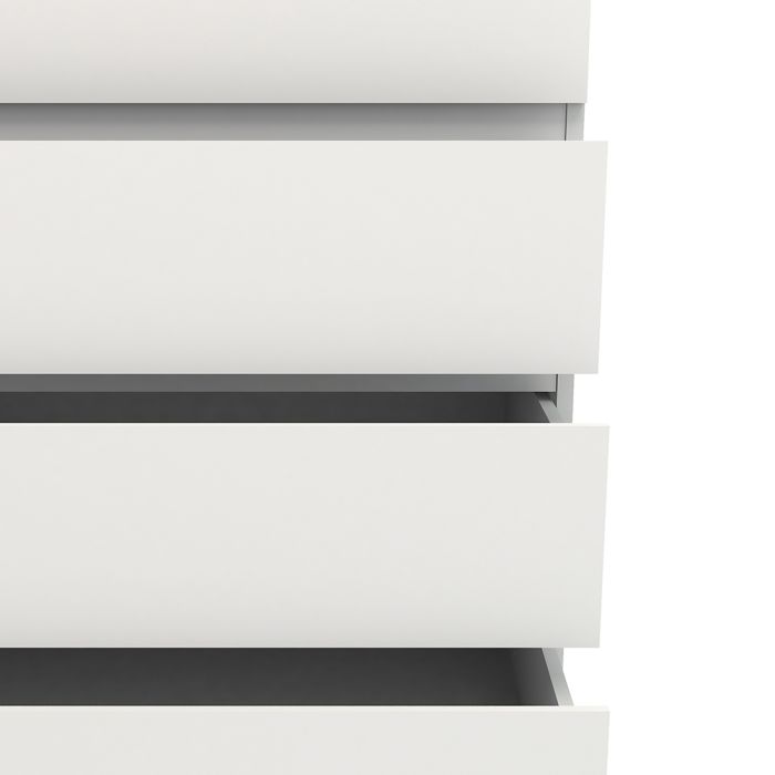 Nova Chest of 5 Drawers in White - UK