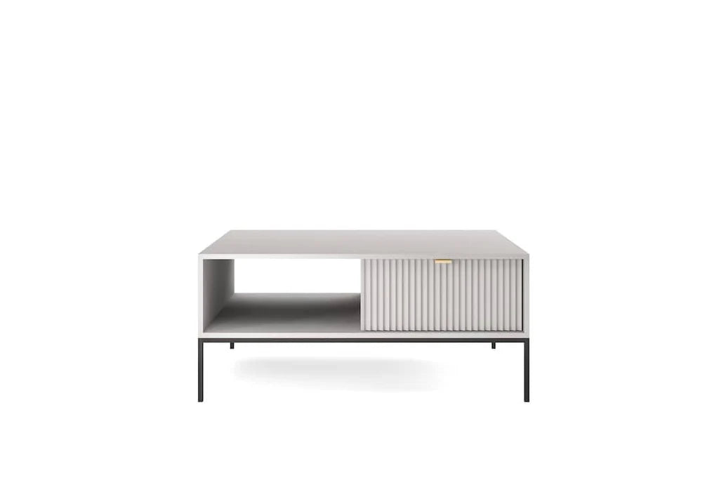 Nova Wooden Coffee Table in Grey Matt - 104cm