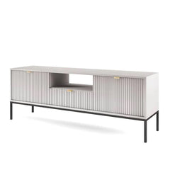 Nova Wooden TV Stand in Grey Matt - 154cm