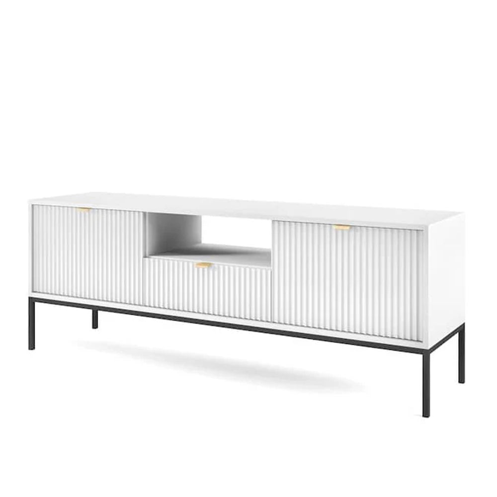 Nova Wooden TV Stand in White Matt - 154cm