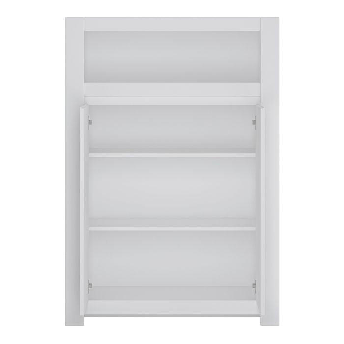 Novi 2 Door Cabinet in Alpine White - UK