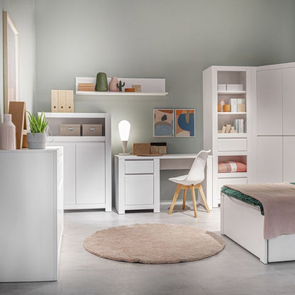 Novi 2 Door Cabinet in Alpine White - UK