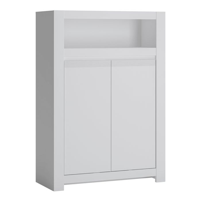 Novi 2 Door Cabinet in Alpine White - UK