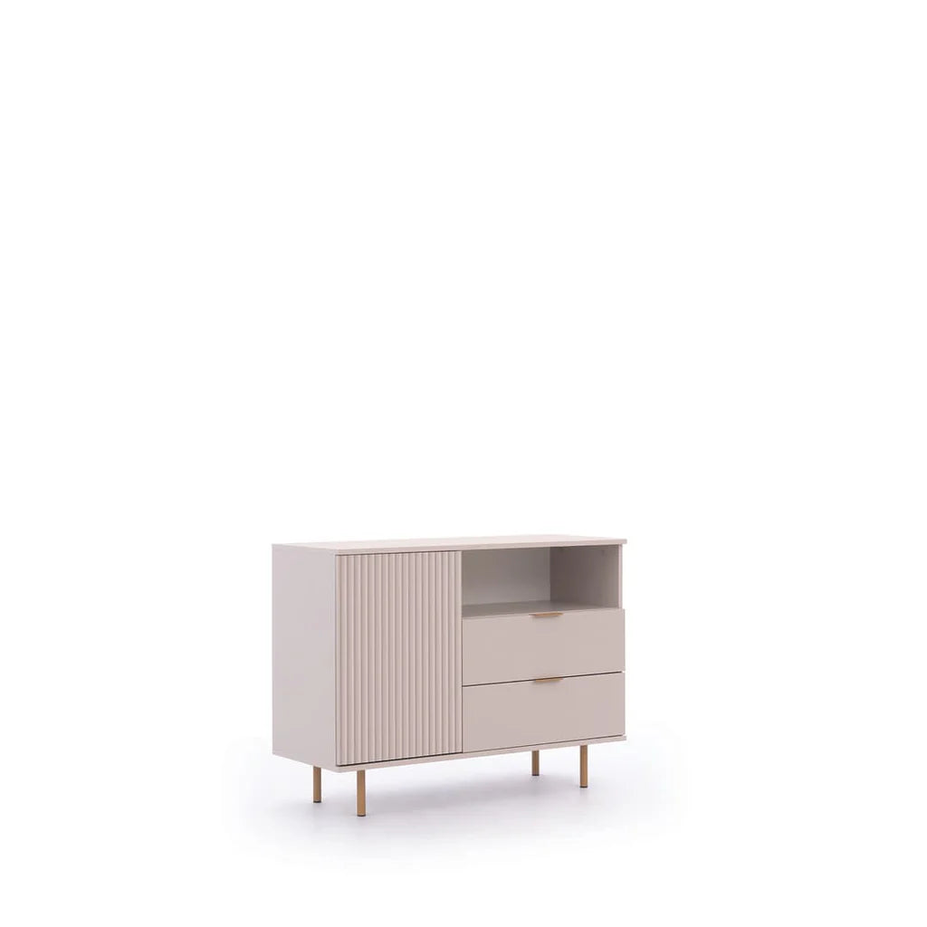 Nubia Wooden 1 Door 2 Drawers Sideboard in Cashmere