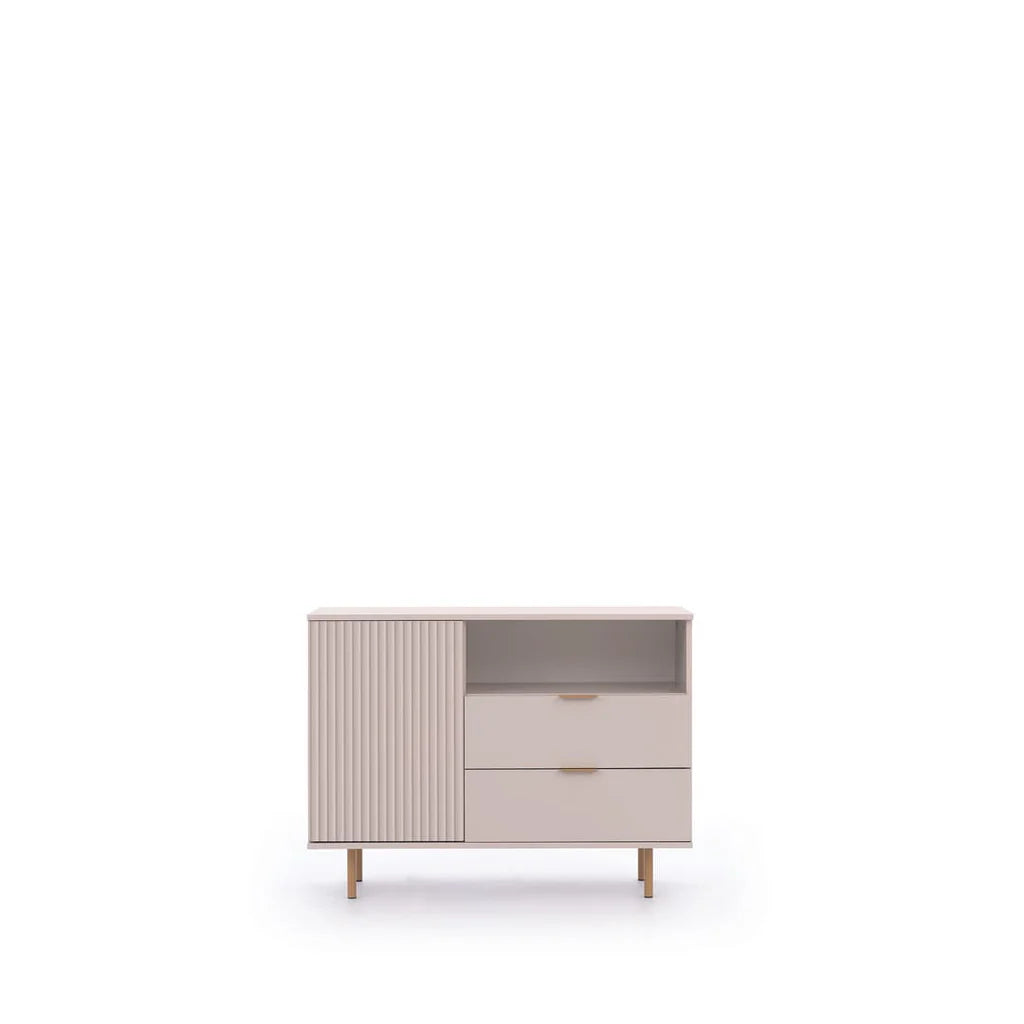 Nubia Wooden 1 Door 2 Drawers Sideboard in Cashmere