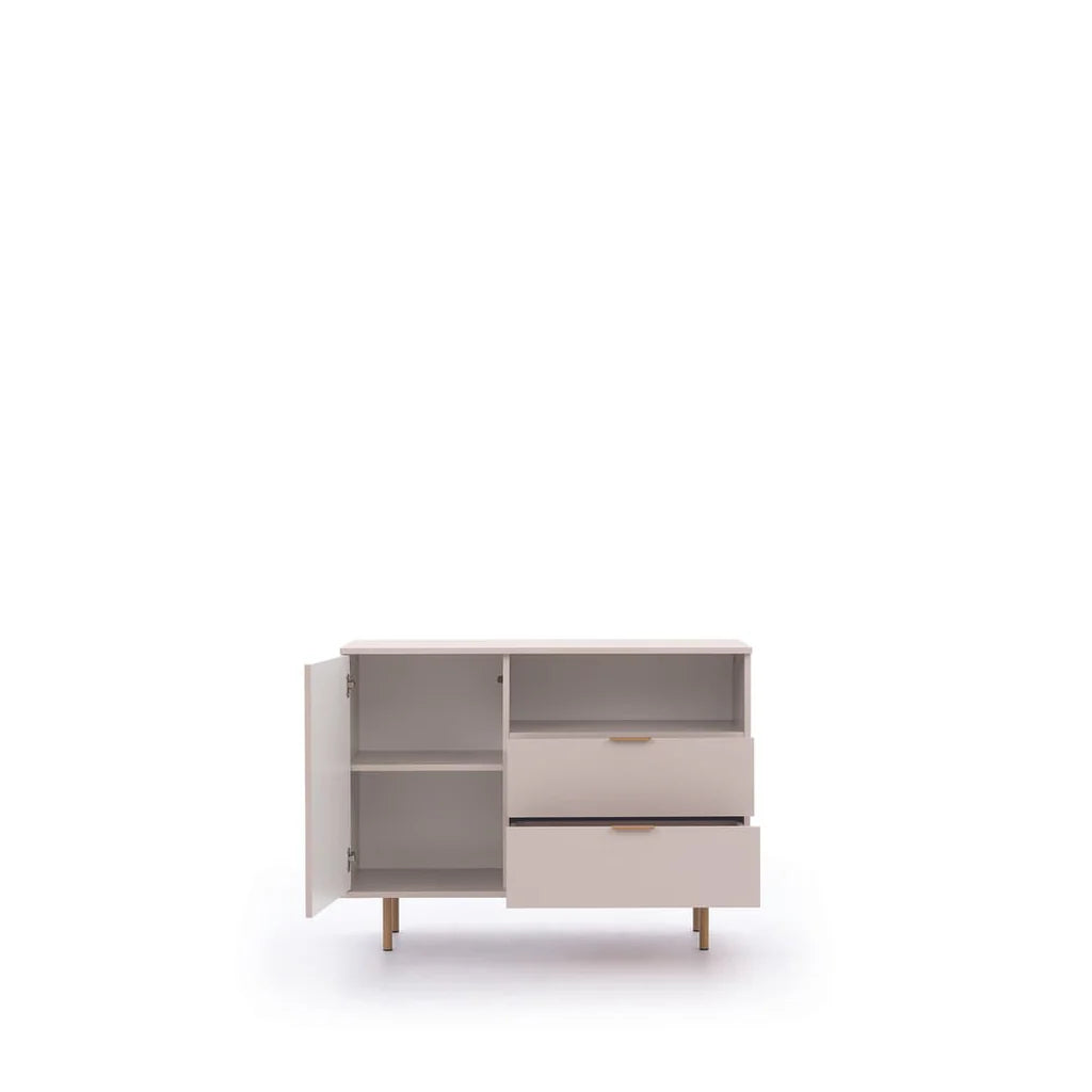 Nubia Wooden 1 Door 2 Drawers Sideboard in Cashmere