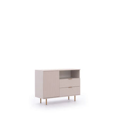 Nubia Wooden 1 Door 2 Drawers Sideboard in Cashmere - Furniture One Shop