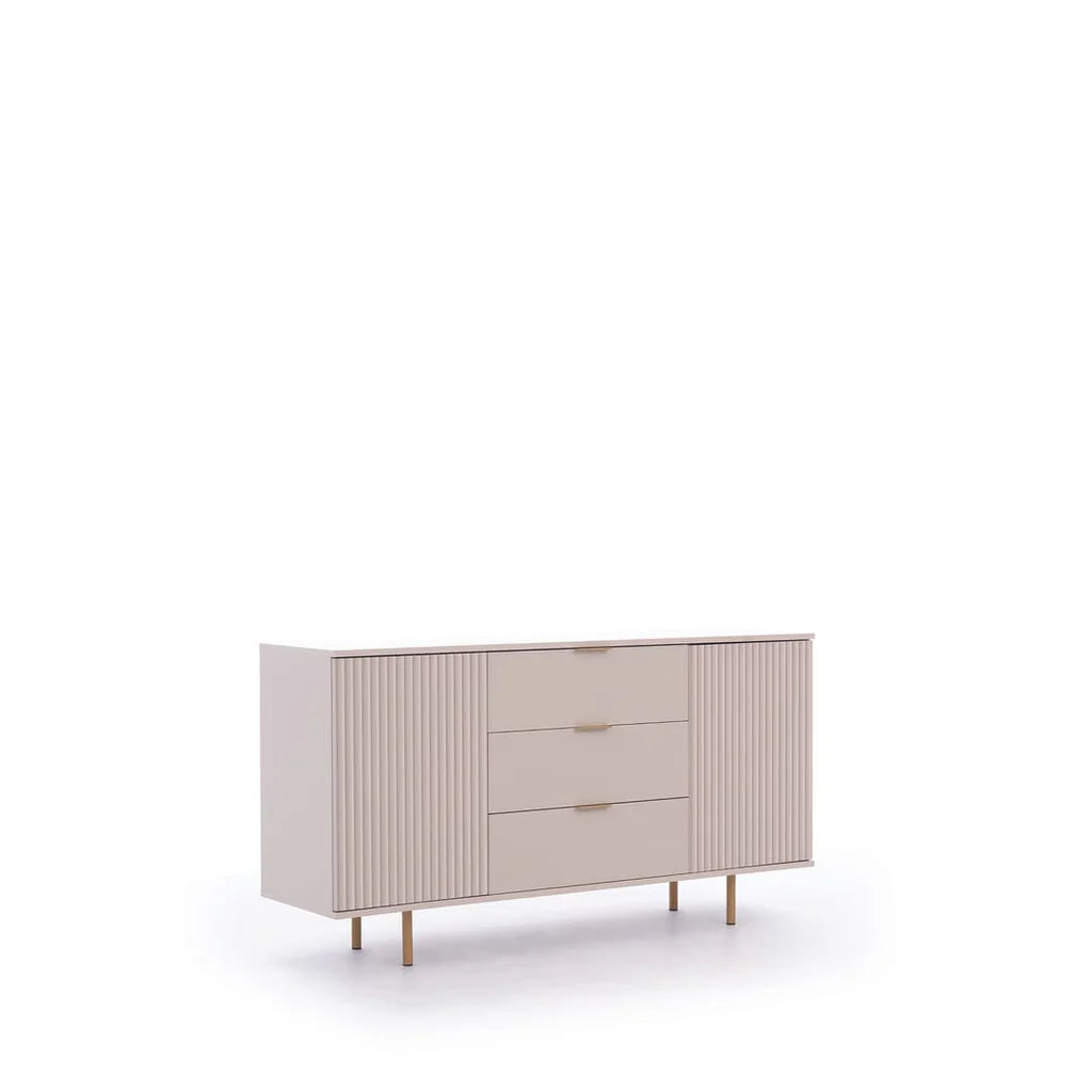 Nubia Wooden 2 Door 3 Drawers Sideboard in Cashmere