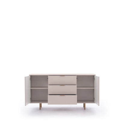 Nubia Wooden 2 Door 3 Drawers Sideboard in Cashmere