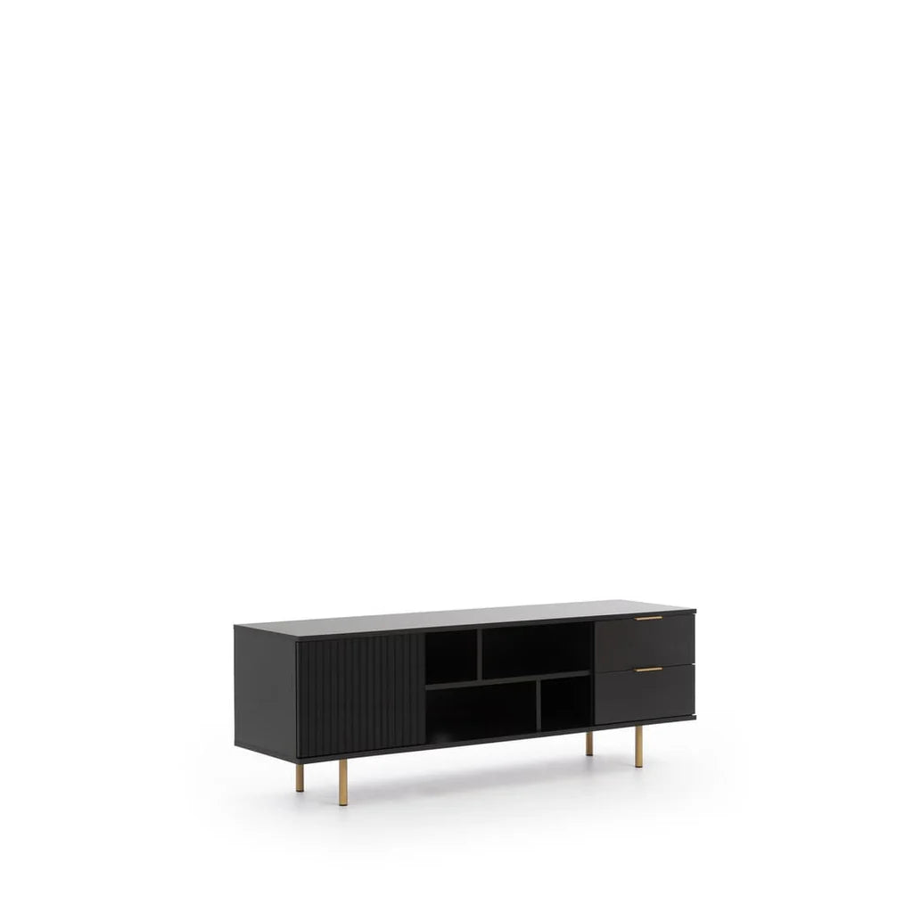 Nubia Wooden TV Cabinet in Black 150cm