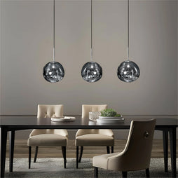 Luna Resin Lava Glass Plated Pendant Light - Furniture One Shop