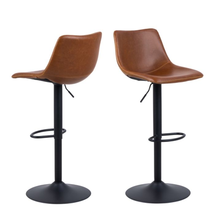 Oregon Bar Stool in Brown Set of 2