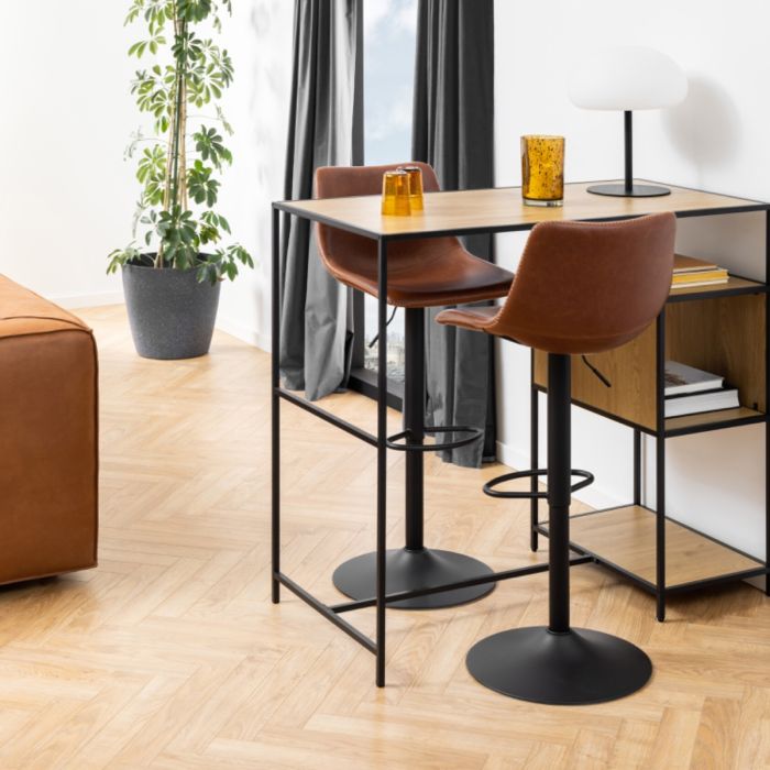 Oregon Bar Stool in Brown Set of 2