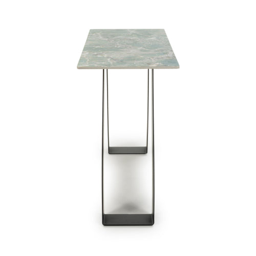 Osaka Green Console Table With Black Legs