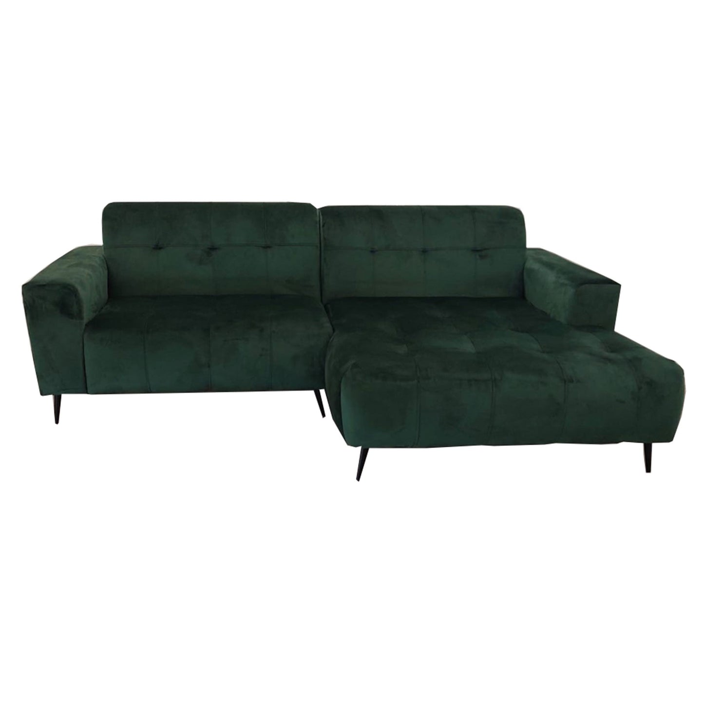 Oslo 2 Seater Open Plan Sofa in Emerald Green