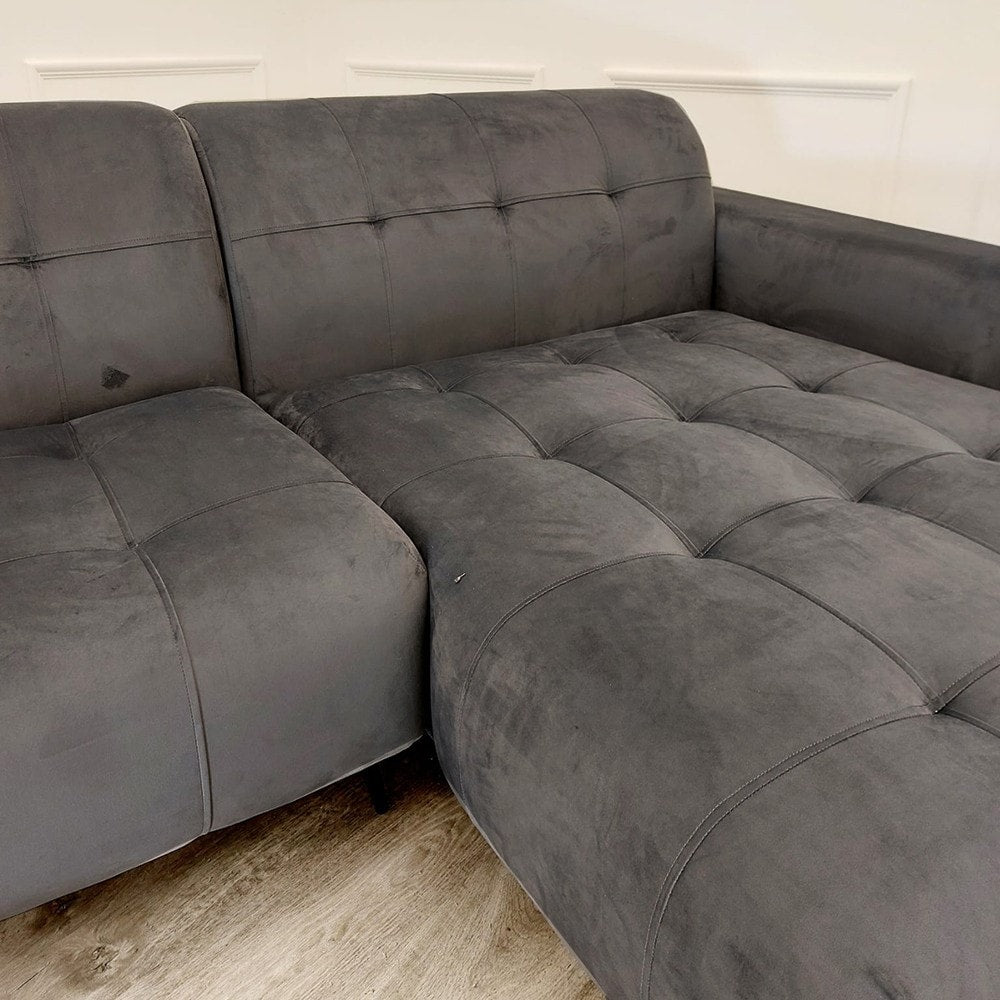 Oslo 2 Seater Open Plan Sofa in Steel Grey