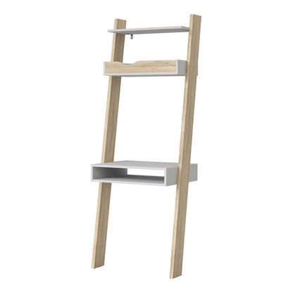 Oslo Leaning Desk in White and Oak FSC Mix 70 % NC-COC-060652 - UK