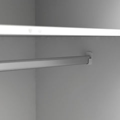 Oslo Wardrobe with 3 Doors 3 Drawers in White and Oak - UK