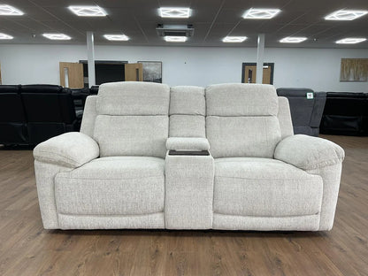 Owen Electric Recliner Sofa In Beige Fabric 2 Seater with Wireless Charging - Furniture One Shop