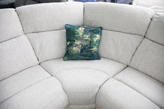 Owen Fabric Electric Recliner Corner Sofa In Beige